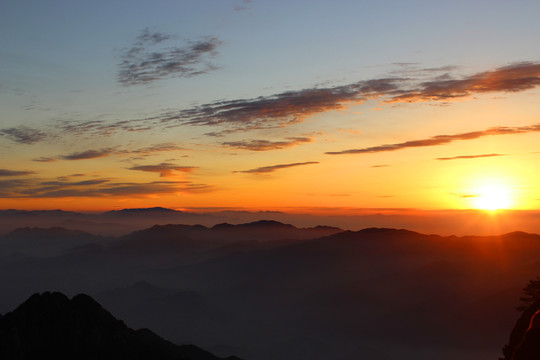 黄山日出