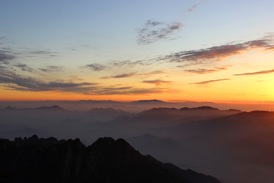 黄山日出