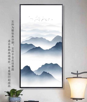 水墨掛畫壁畫