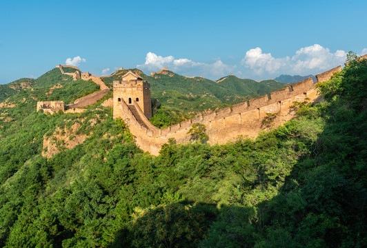 阳光照耀金山岭