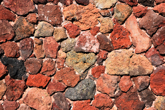 火山石墙