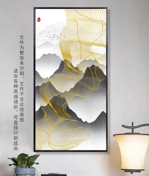 金线水墨画