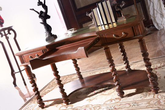 美式实木书桌家具