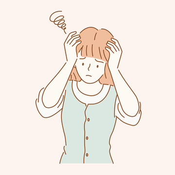 女性煩惱示意圖