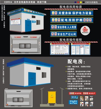 工地施工之配电房广告