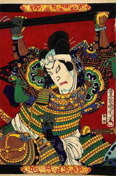豐原國(guó)周役者繪肖像集之鬼小島彌太郎