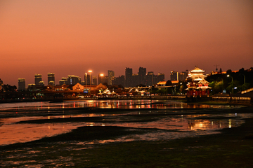 集美龙舟池夜景