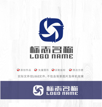 J字母旋轉(zhuǎn)X標(biāo)志