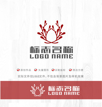 珊瑚鹿角标志logo