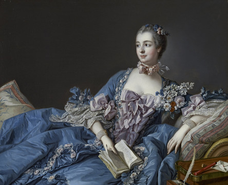 弗朗索瓦·布歇蓬巴杜侯爵夫人的肖像