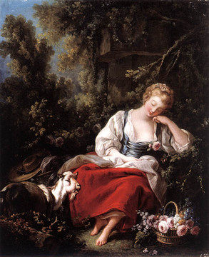 弗朗索瓦·布歇睡着的女人