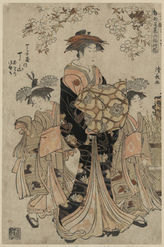 鳥居清長三個(gè)女人
