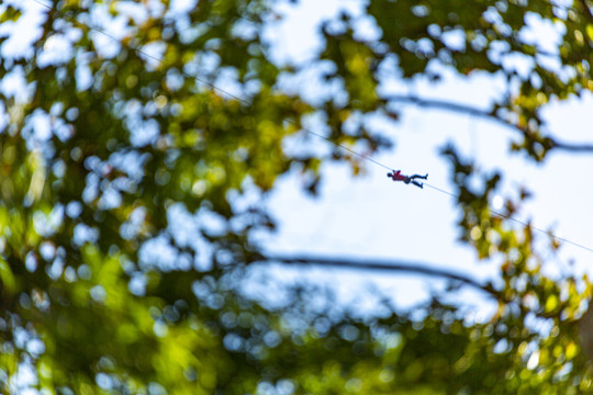 雁荡山空中飞渡