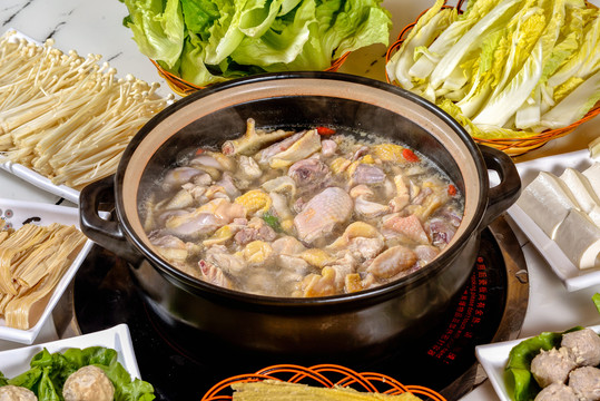 雞肉田螺煲
