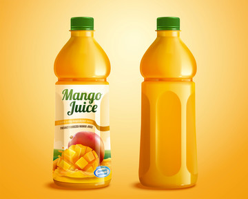 新鲜芒果汁包装设计
