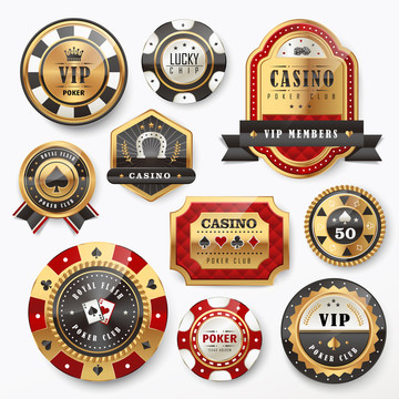 娱乐赌场标签设计