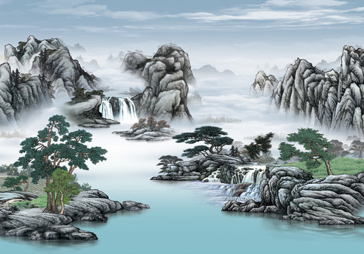 國畫山水