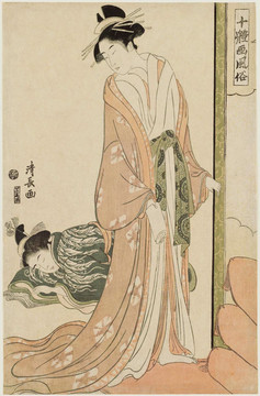 鳥居清長美人圖