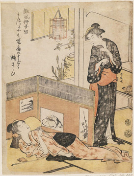 鳥居清長不喜歡蒼蠅的女人