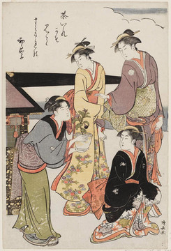 鳥居清長新年快樂