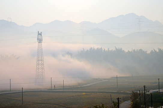 农村早晨