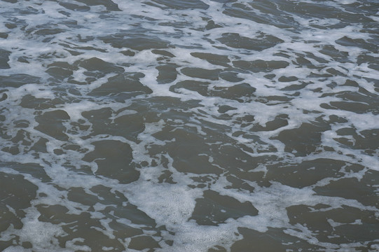 海浪近景特写