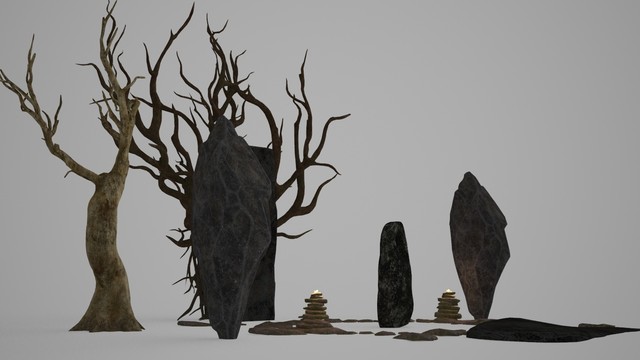 原始古代神石頭