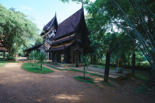 泰国清莱旅游景点黑庙