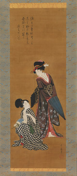 喜多川歌麿兩個美女