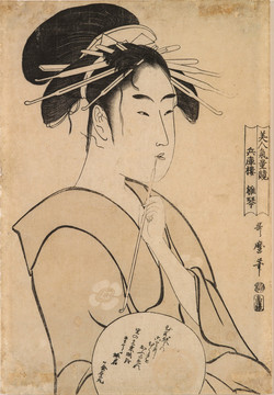 喜多川歌麿Hinakoto妓女
