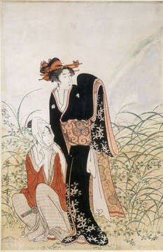喜多川歌麿武藏沼三聯(lián)畫