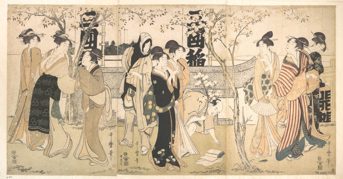 喜多川歌麿開花期間參觀彌生康代