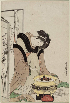 喜多川歌麿小岡田上