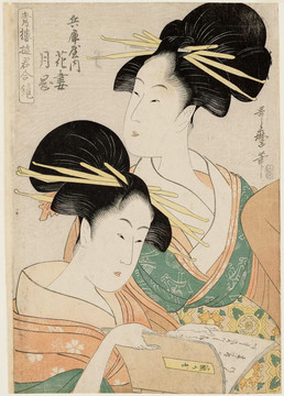 喜多川歌麿游樂(lè)區(qū)的妓女