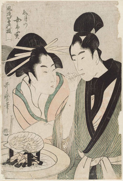 喜多川歌麿四個(gè)季節(jié)的優(yōu)雅消遣