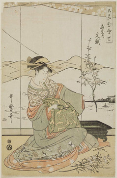 喜多川歌麿五節(jié)日系列之花