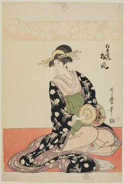 喜多川歌麿松屋的妓女