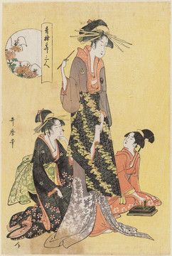 喜多川歌麿三朵花的快樂