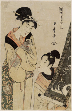 喜多川歌麿浮動世界系列生肖對