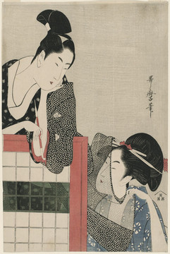 喜多川歌麿一對(duì)夫婦