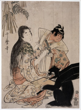 喜多川歌麿準備迎接新的一年