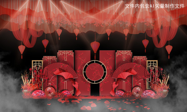 新中式大紅色婚禮