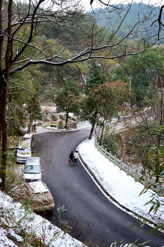 衡山雪景