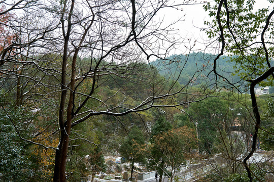 衡山雪景