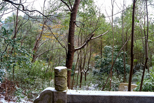 衡山雪景