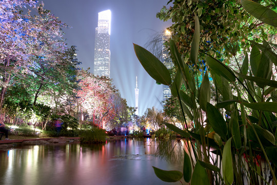 广州珠江新城夜景