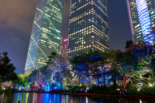 广州珠江新城夜景