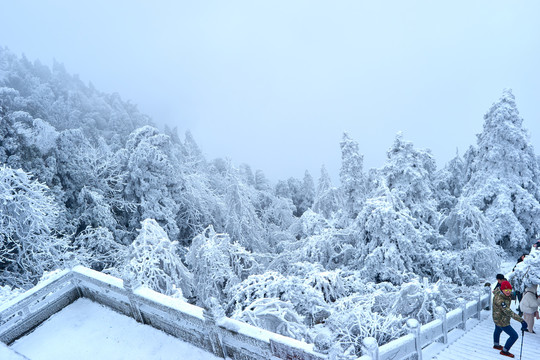 衡山雪景