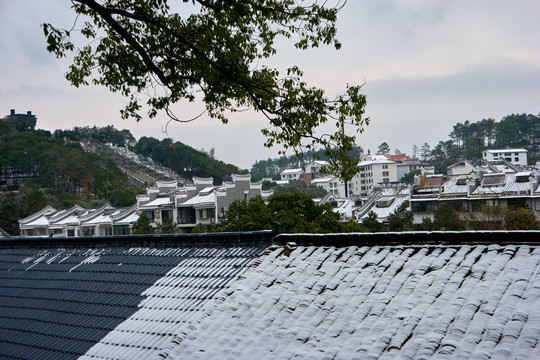 衡山雪景