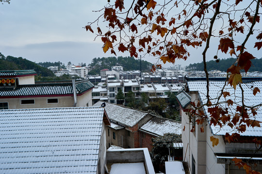 衡山雪景